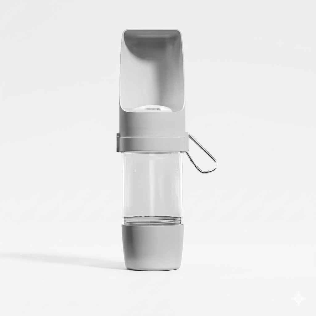 Botella de agua con almacenamiento de comida